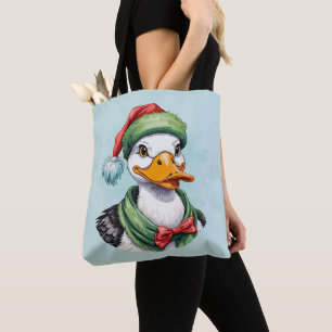Lustige Weihnachts-Tierfavoriten - Ente 2 Tasche