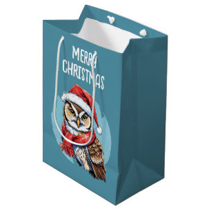 Lustige Weihnachts-Tierfavoriten - Eule 1 Mittlere Geschenktüte