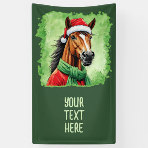 Lustige Weihnachts-Tierfavoriten - Pferd 6 Banner
