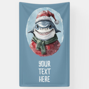 Lustige Weihnachts-Tierlieblinge - Hai 1 Banner