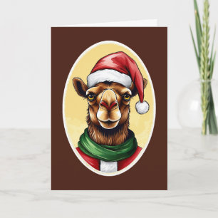 Lustige Weihnachts-Tierlieblinge - Kamel 1 Karte