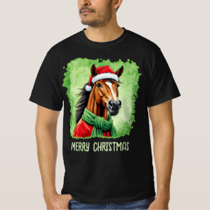 Lustige Weihnachts-Tierlieblinge - Pferd 6 T-Shirt