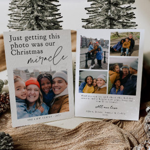 Lustige Weihnachts-Wunder-Foto-Feiertagskarte Einladung