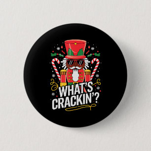 Lustige Weihnachtsafrikanisch Amerikanische Nusskn Button