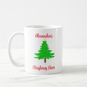 Lustige Weihnachtsbäume Kaffeetasse