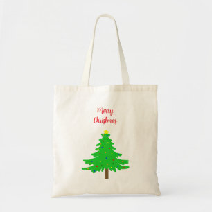 Lustige Weihnachtsbäume Tragetasche
