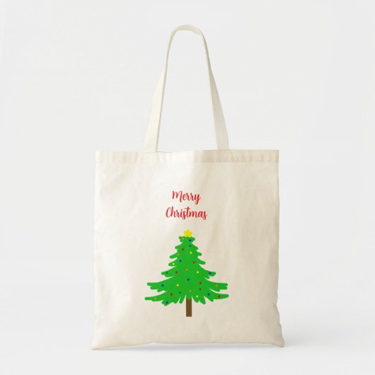 Lustige Weihnachtsbäume Tragetasche (Vorne)