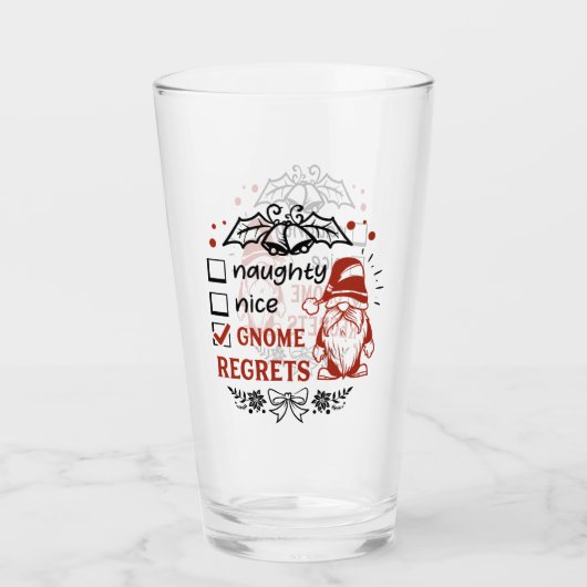 lustige Weihnachtsbaumkunst Glas (Vorderseite)