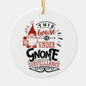 lustige Weihnachtsbaumkunst Keramik Ornament (Vorne)