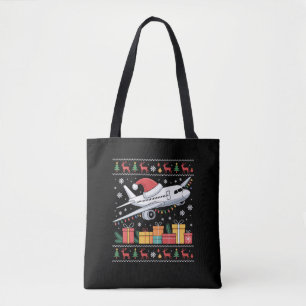 Lustige Weihnachtsbeleuchtung Baum Weihnachtsmann  Tasche