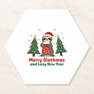 Lustige Weihnachtsbeleuchtung Strumpf Santa Hut Fa Untersetzer