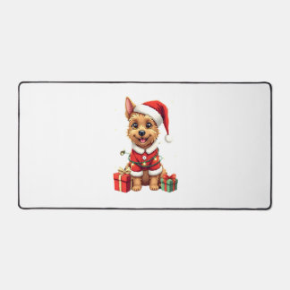 Lustige Weihnachtsbeleuchtung Weihnachtsmann Borde Schreibtischunterlage
