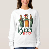 Lustige Weihnachtsbier-Saison Sweatshirt (Vorderseite)