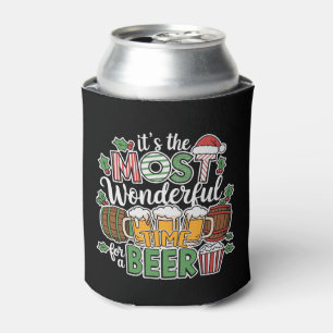 Lustige Weihnachtsbier-Wortkunst Dosenkühler