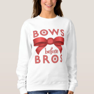 Lustige Weihnachtsbögen vor Bros Feiertags-Spaß Sweatshirt