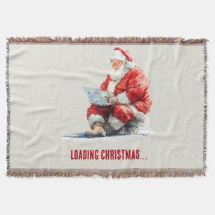 Lustige Weihnachtsdesign mit Santa Decke
