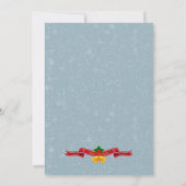 Lustige Weihnachtseinladung für WeihnachtsParty Einladung (Rückseite)