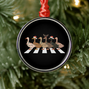 Lustige Weihnachtsenten Tiere Weihnachten Bauernho Ornament Aus Metall