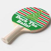 Lustige Weihnachtsfamilien-Spaß-Plattform die Tischtennis Schläger (Vorderseite)