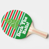 Lustige Weihnachtsfamilien-Spaß-Plattform die Tischtennis Schläger (Seitenansicht)