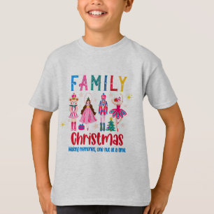 Lustige Weihnachtsfamiliengruppe, Nussknacker-Ball T-Shirt