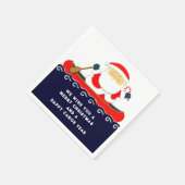 Lustige Weihnachtsfeier Serviette (Ecke)