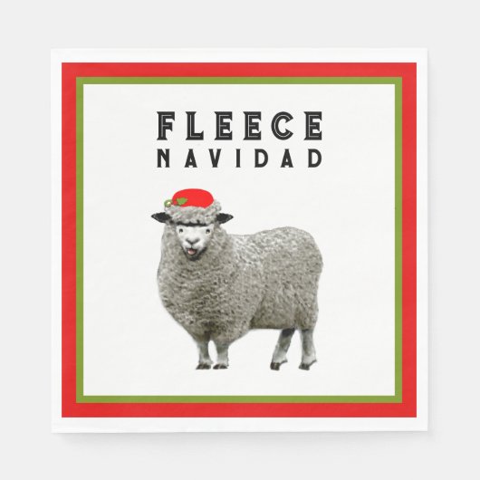 Lustige Weihnachtsfeier Serviette (Vorderseite)
