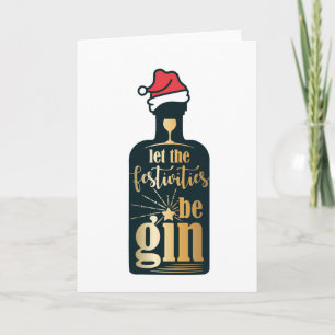 Lustige Weihnachtsfeierlichkeiten Beginnen Humor Feiertagskarte