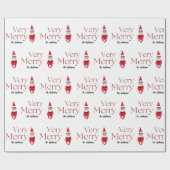 lustige Weihnachtsfeiertage mit Familie Geschenkpapier (Flach)