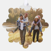 lustige Weihnachtsfeiertage mit Familie Ornament Karte (Rückseite)