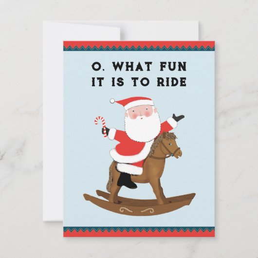 Lustige Weihnachtsfeiertagskarten Feiertagskarte (Vorderseite)