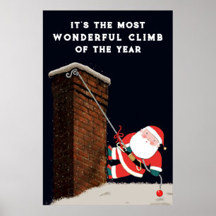 Lustige Weihnachtsferien-Deko für Zuhause oder Bür Poster