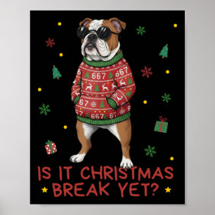 Lustige Weihnachtsferien Ist es Weihnachtsferien B Poster