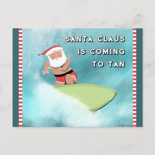 Lustige Weihnachtsferien Postkarte (Vorderseite)