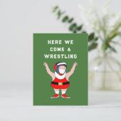 Lustige Weihnachtsferienkarten Feiertagspostkarte (Stehend Vorderseite)