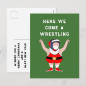 Lustige Weihnachtsferienkarten Feiertagspostkarte (Vorne/Hinten)