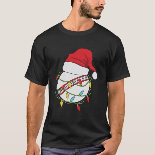 lustige Weihnachtsgeschenke Cricket Ball Weihnacht T-Shirt (Vorderseite)