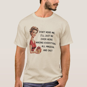 Lustige Weihnachtsgeschenke für Gastgeberinnen Wei T-Shirt