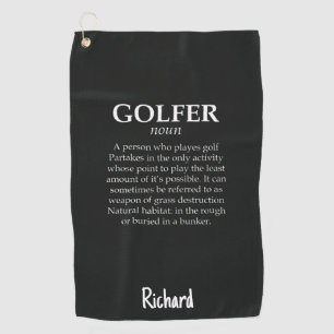 Lustige Weihnachtsgeschenke für Golfer Personalisi Golfhandtuch