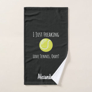 Lustige Weihnachtsgeschenkideen für Tennisspieler Handtuch