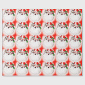 Lustige Weihnachtsgrüße Geschenkpapier (Flach)