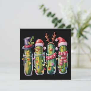 Lustige Weihnachtsgurke Gurken Feiertagsgurke  Feiertagskarte