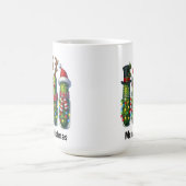 Lustige Weihnachtsgurke Kaffeetasse (Mittel)