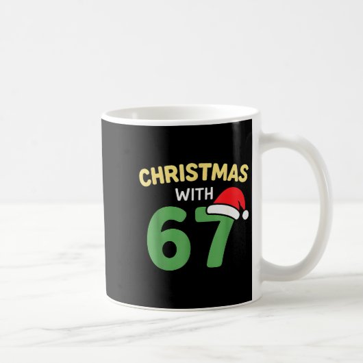Lustige Weihnachtshemden mit 67 Meme Trendwitz Ge Kaffeetasse (Rechts)
