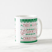Lustige Weihnachtskaffee-Tasse Kaffeetasse (VorderseiteRechts)