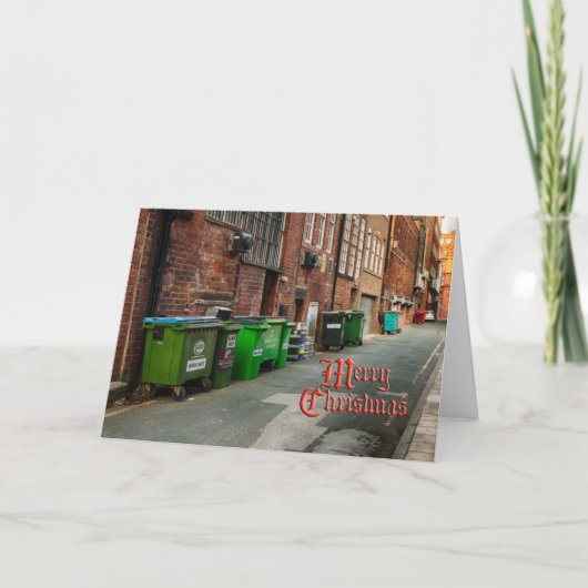 Lustige Weihnachtskarte Feiertagskarte (Vorderseite)