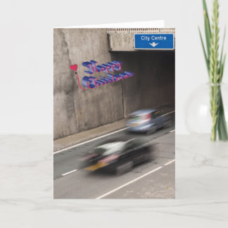 Lustige Weihnachtskarte Feiertagskarte