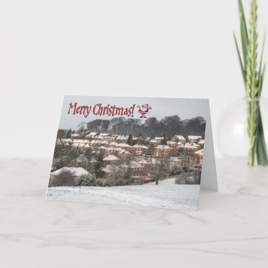 Lustige Weihnachtskarte Feiertagskarte (Vorderseite)
