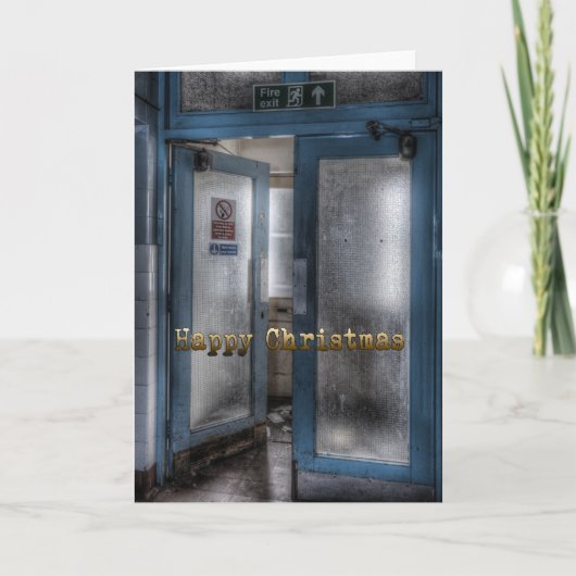 Lustige Weihnachtskarte Feiertagskarte (Vorderseite)