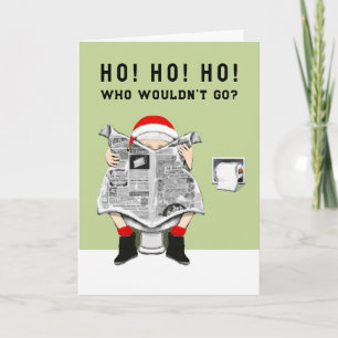 Lustige Weihnachtskarte Feiertagskarte